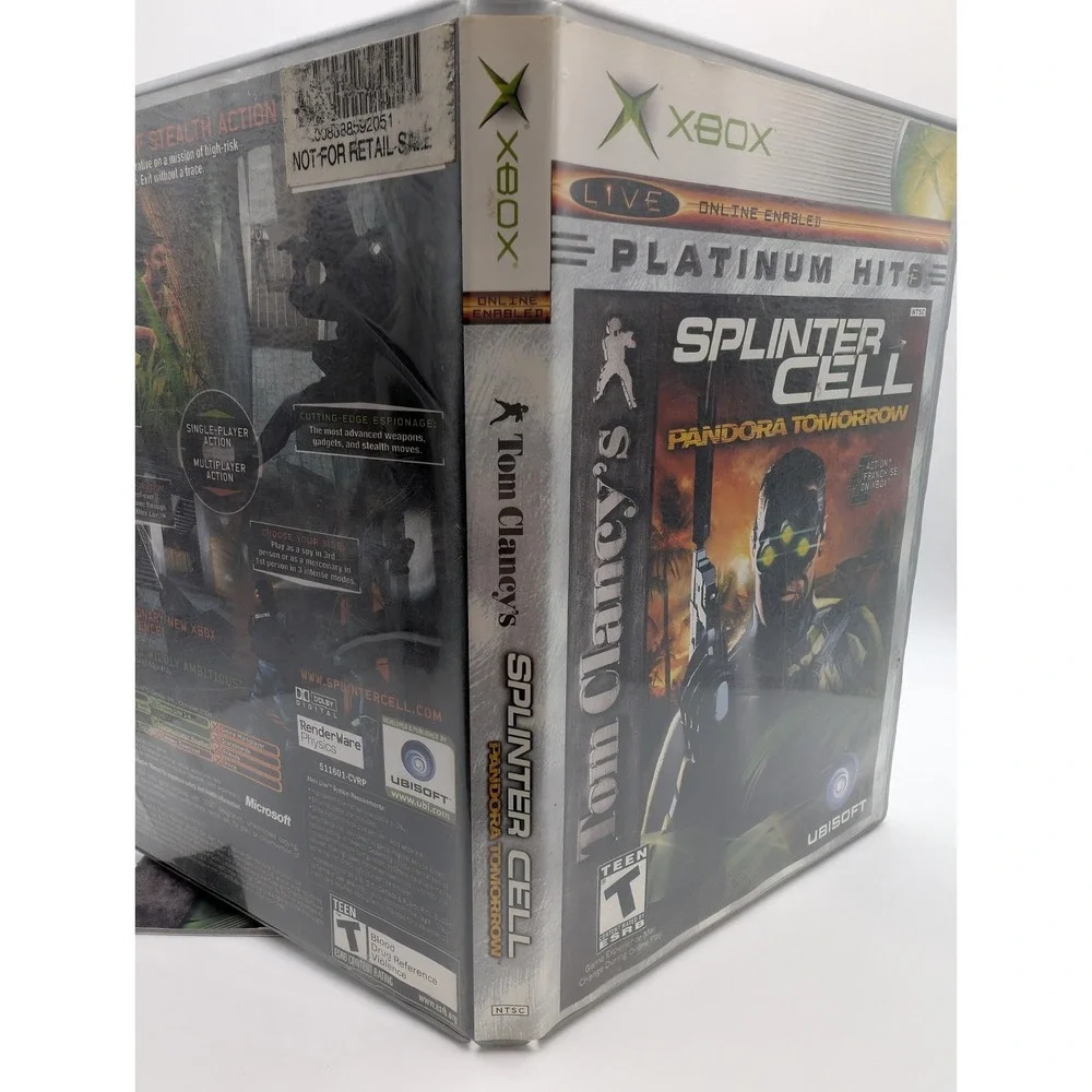 Splinter Cell Pandora Tomorrow (Xbox, 2004) CIB, Very Good Hollywood Video Copy